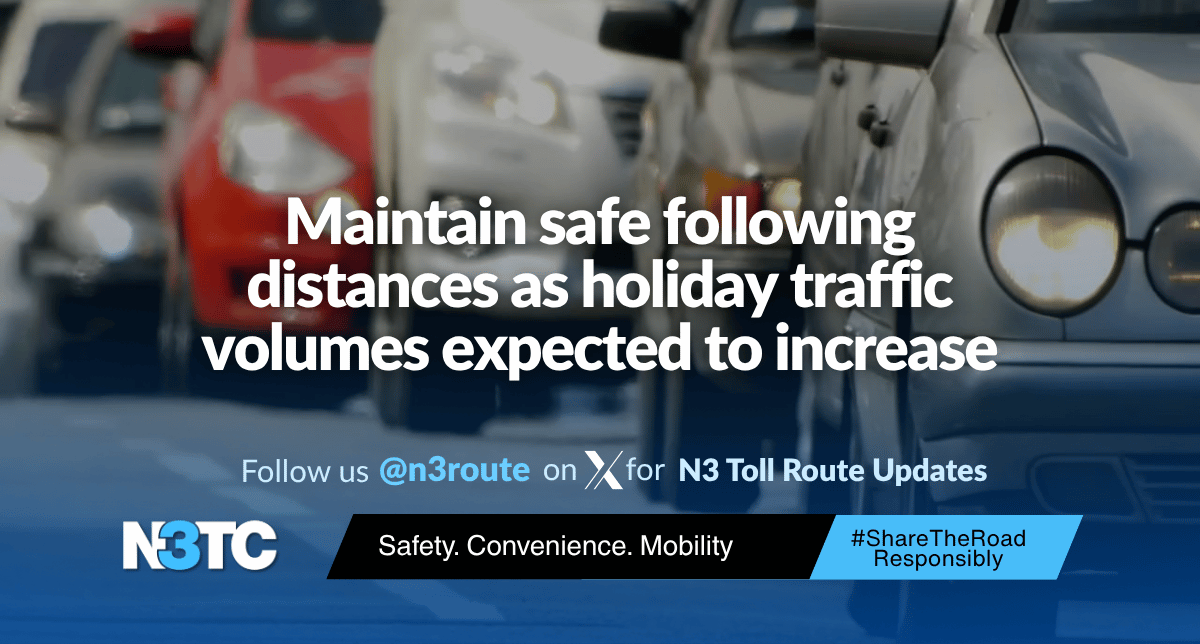 Route Update - Maintain Safe Following Distance (26 March 2026)